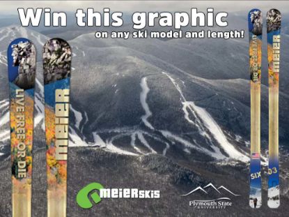 Picture of Meier's 'Live Free Or Die' Custom Ski Raffle 2025