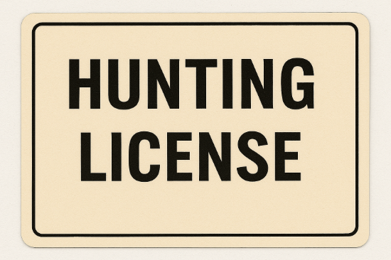 Picture of Hunting License/Permit